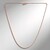 Catenina veneziana regolabile con cursore in argento 925 placcato oro rosa - 61 cm - 2,76 g