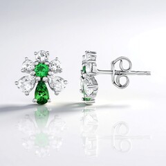 Orecchini in argento con Lemshuku Tsavorite