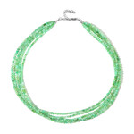 Collana in argento con Crisoprasio