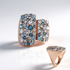 Anello in argento con Acquamarina Brasiliana