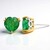 Orecchini in argento con Smeraldo pozzo D8 (Gems en Vogue)
