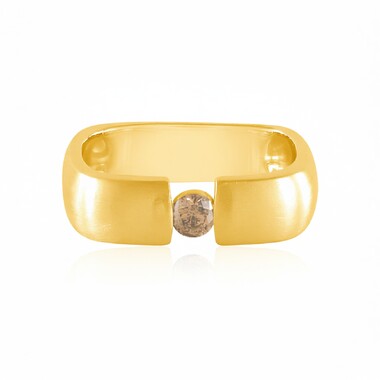 I2 Champagne Diamond Silver Ring (de Melo Essence)