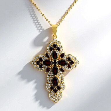 Collar en plata con Granate