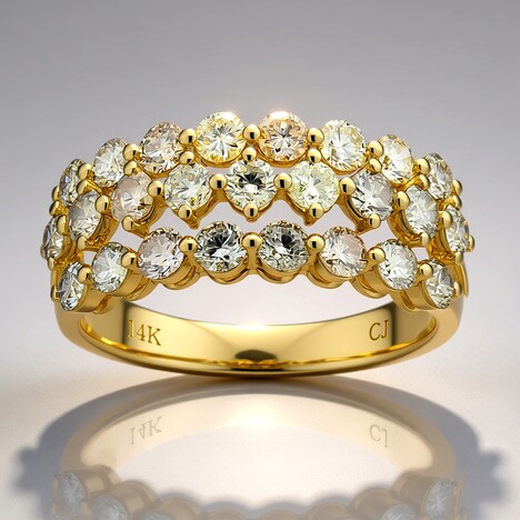 Anello in oro con Diamante Fancy SI2 (CIRARI)