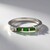 Anello in argento con Diopside Russo (Adela Silber)