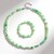 Parure en argent et Quartz vert