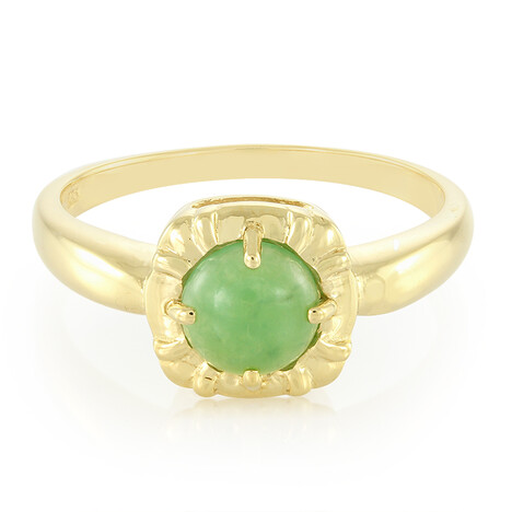 Bague pour homme en argent et Chrysoprase impériale