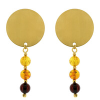 Boucles d'oreilles en argent et Ambre baltique