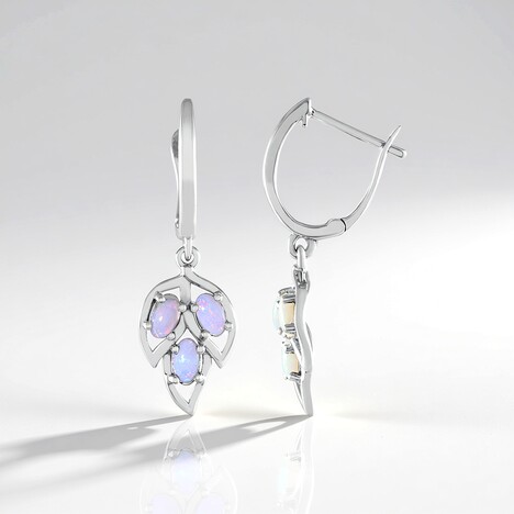 Orecchini in argento con Opale Australiano