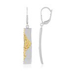 Pendientes en plata con Zircón (SAELOCANA)