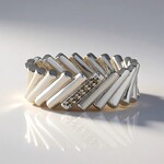 Bague en argent et Diamant champagne I3 (de Melo Essence)