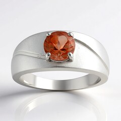 Bague en argent et Pierre du Soleil de l’Orégon