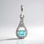 Gouden hanger met een Braziliaanse Paraiba toermalijn (AMAYANI)