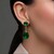 Pendientes en plata con Berilo color esmeralda