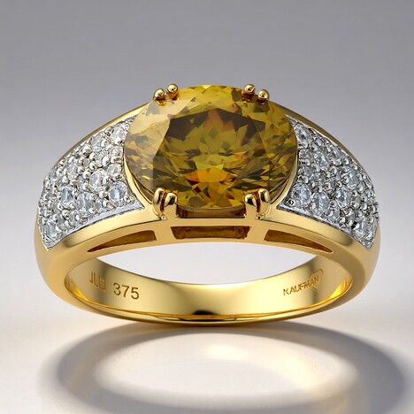 Anello in oro con Sfalerite Bulgara (Mark Kaufman)