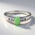 Anello in argento con Crisoprasio Imperiale