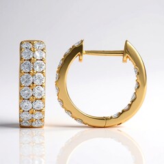 Orecchini in oro con Diamante SI2 (H) (CIRARI)