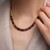 Collana in argento con Rodonite (Riya)