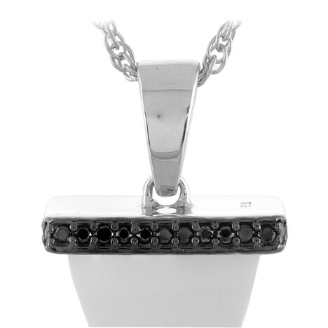 Pristin-Magnesit-Silberhalskette