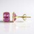 Orecchini in oro con Zaffiro Rosa del Madagascar