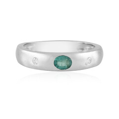 Anillo en plata con Esmeralda de Colombia