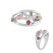 Fancy Tourmaline Silver Ring