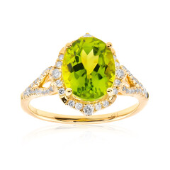 Anello in oro con Peridoto Dashihe  (CIRARI)