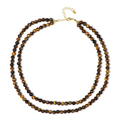 Tigerauge-Silberhalskette (Riya)