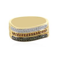 I4 Diamant-Silberring