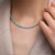 Collana in argento con Apatite Blu