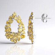 Citrine Silver Earrings