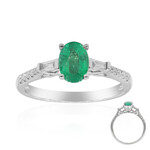 Anillo en oro con Esmeralda de Zambia AAA (CIRARI)