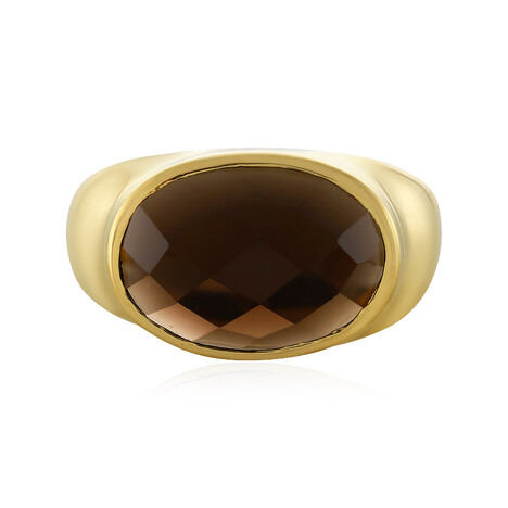 Rauchquarz-Silberring