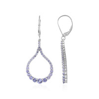 Tansanit-Goldohrringe (KM by Juwelo)