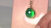 Zilveren halsketting met een Groene onyx