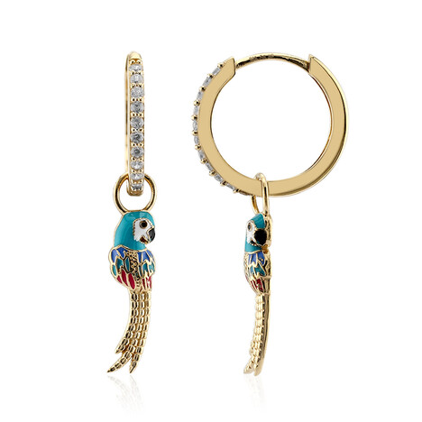 Zirkon-Silberohrringe