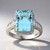 Anello in oro con Acquamarina Brasiliana AAA (CIRARI)