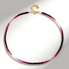 Collana in argento con Rubino del Madagascar