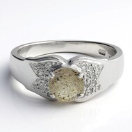 Bague en argent et Spectrolite