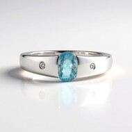 Anello in argento con Zircone Ratanakiri