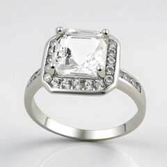 Anello in argento con Danburite