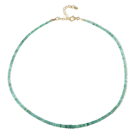 Zambian Emerald Silver Necklace