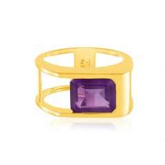 Anello in argento con Ametista (de Melo Essence)