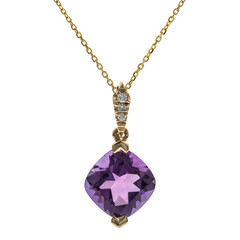 Collana in oro con Ametista