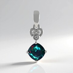 Ciondolo in argento con Opale Mezezo