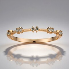 Anello in oro con Diamante Rose de France SI1 di Argyle (Annette)