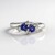 Anello in argento con Tanzanite