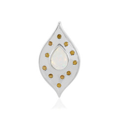 Pendentif en argent et Opale Welo (Adela Silber)