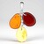 Ciondolo in argento con Ambra Baltica Cognac (dagen)