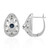 Pendientes en plata con Zafiro azul (Annette classic)